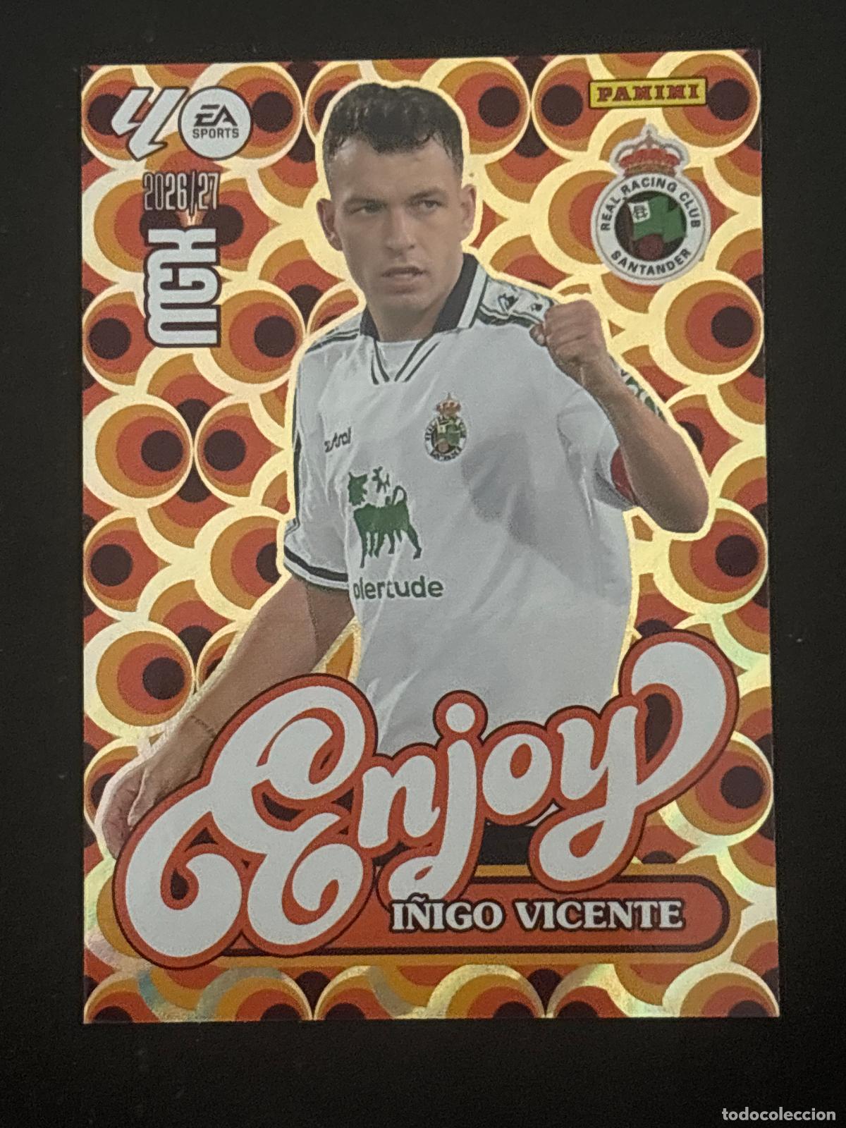 Cromos de f&uacute;tbol: 383P &Iacute;&Ntilde;IGO VICENTE RACING ENJOY POWER MEGACRACKS MGK 26-27 2026-2027 PANINI LIGA