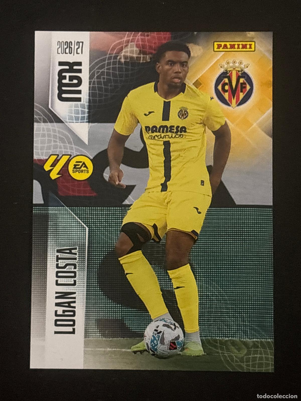 Cromos de f&uacute;tbol: 367 LOGAN COSTA VILLARREAL 2&ordf; EDICI&Oacute;N MEGACRACKS MGK 26-27 2026-2027 PANINI LIGA