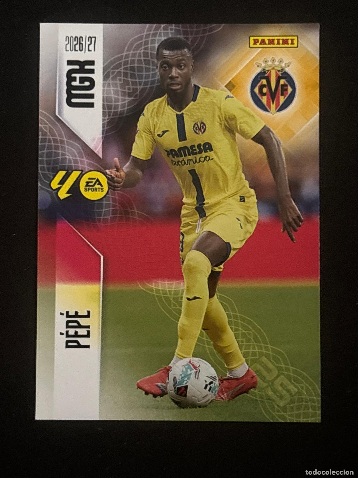 Cromos de f&uacute;tbol: 375 P&Eacute;P&Eacute; VILLARREAL MEGACRACKS MGK 26-27 2026-2027 PANINI LIGA