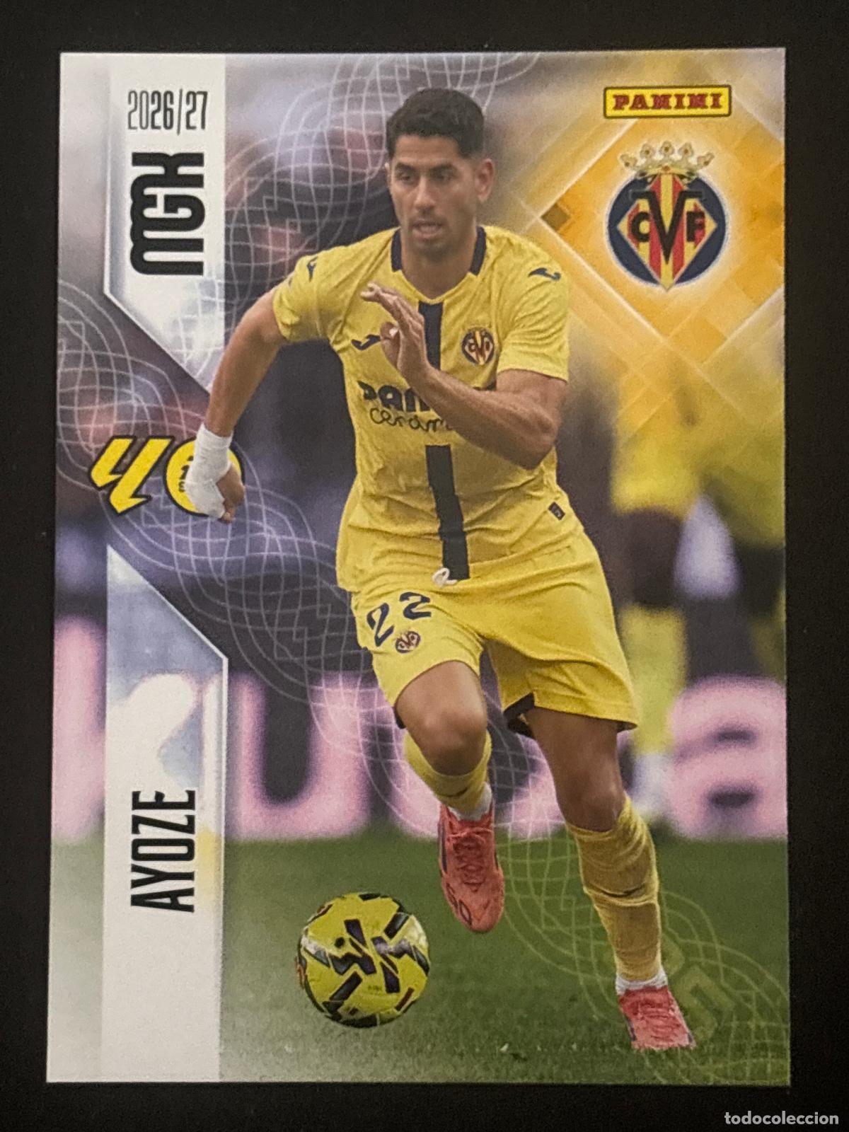 Cromos de f&uacute;tbol: 377 AYOZE VILLARREAL MEGACRACKS MGK 26-27 2026-2027 PANINI LIGA