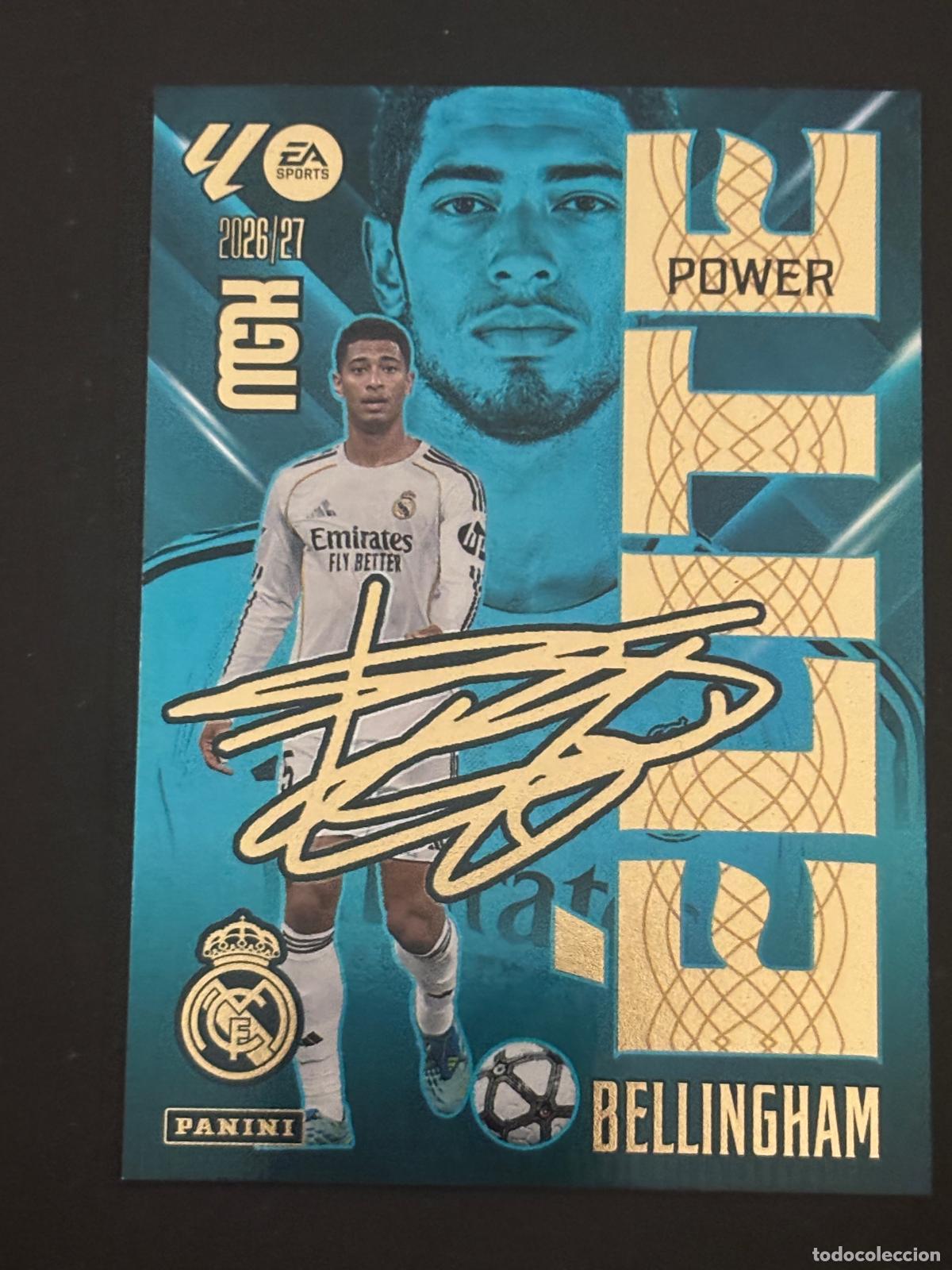 Cromos de f&uacute;tbol: 2P BELLINGHAM REAL MADRID &Eacute;LITE POWER MEGACRACKS MGK 26-27 2026-2027 PANINI LIGA