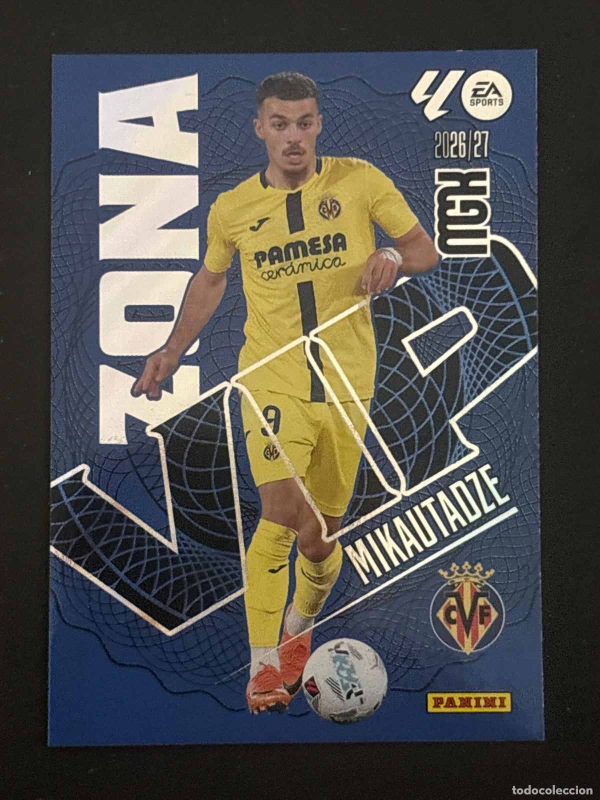 Cromos de f&uacute;tbol: 402 MIKAUTADZE VILLARREAL ZONA VIP MEGACRACKS MGK 26-27 2026-2027 PANINI LIGA