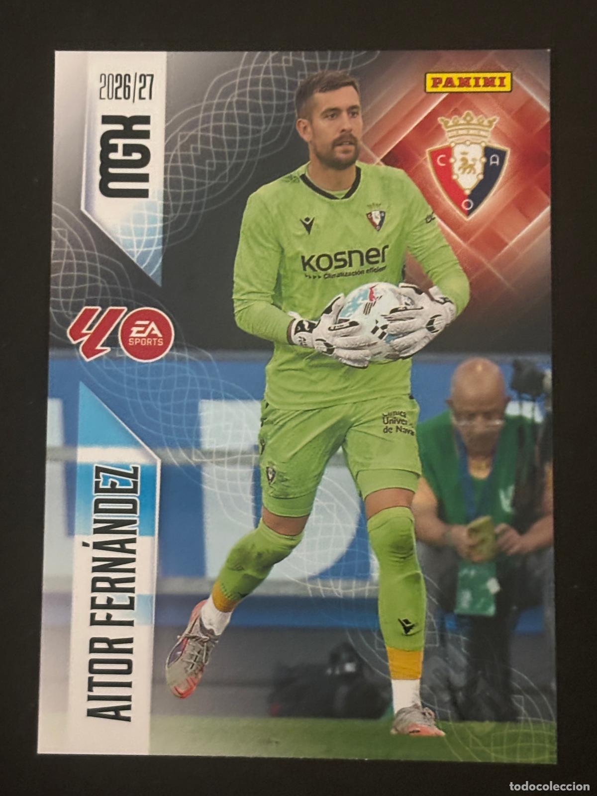 Cromos de f&uacute;tbol: 255 AITOR FERN&Aacute;NDEZ OSASUNA MEGACRACKS MGK 26-27 2026-2027 PANINI LIGA