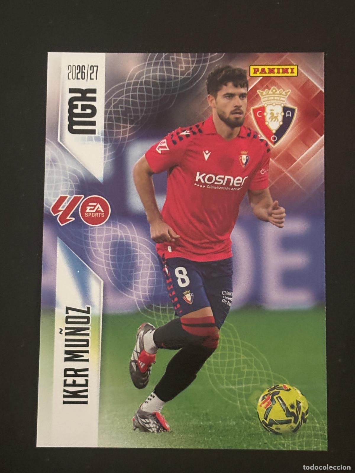 Cromos de f&uacute;tbol: 261 IKER MU&Ntilde;OZ OSASUNA MEGACRACKS MGK 26-27 2026-2027 PANINI LIGA