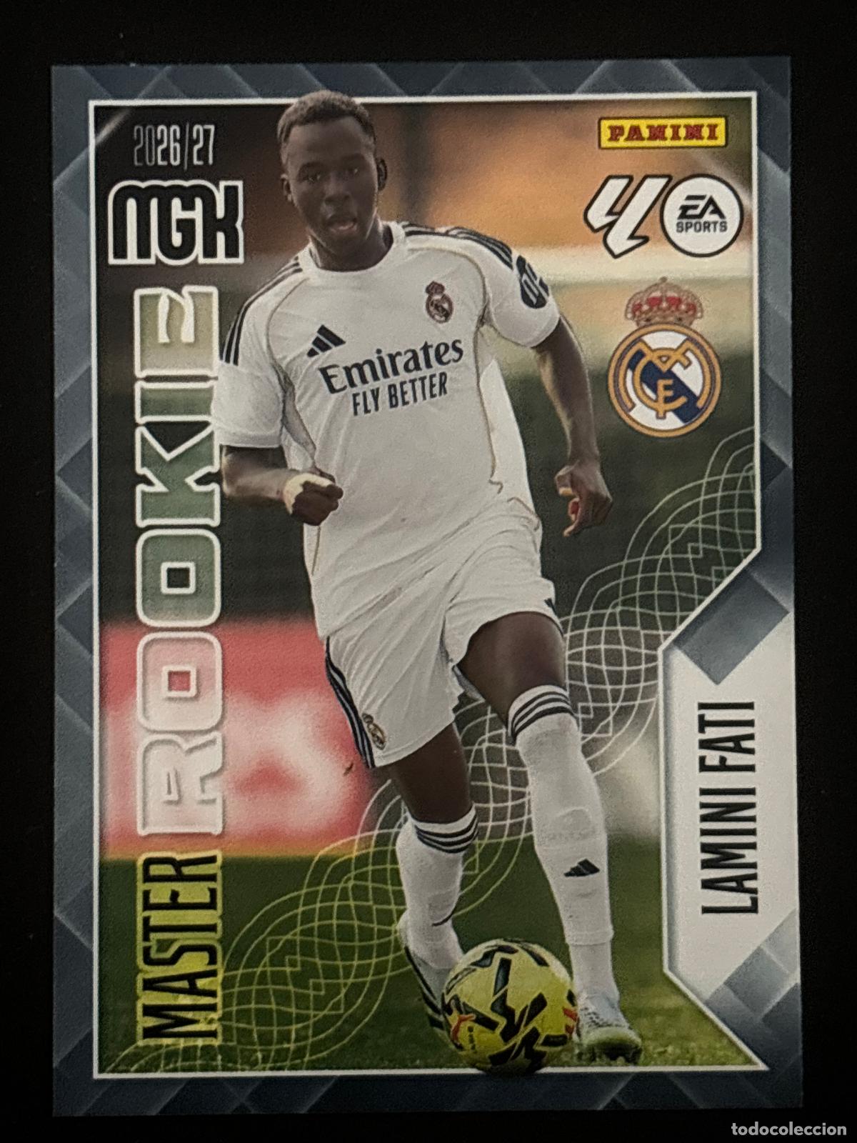 Cromos de f&uacute;tbol: 416 LAMINI FATI MASTER ROOKIE MEGACRACKS MGK 26-27 2026-2027 PANINI LIGA
