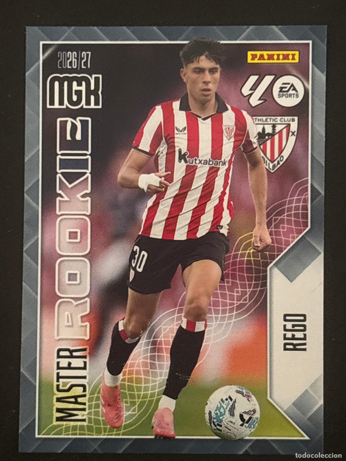 Cromos de f&uacute;tbol: 418 REGO AT BILBAO MASTER ROOKIE MEGACRACKS MGK 26-27 2026-2027 PANINI LIGA