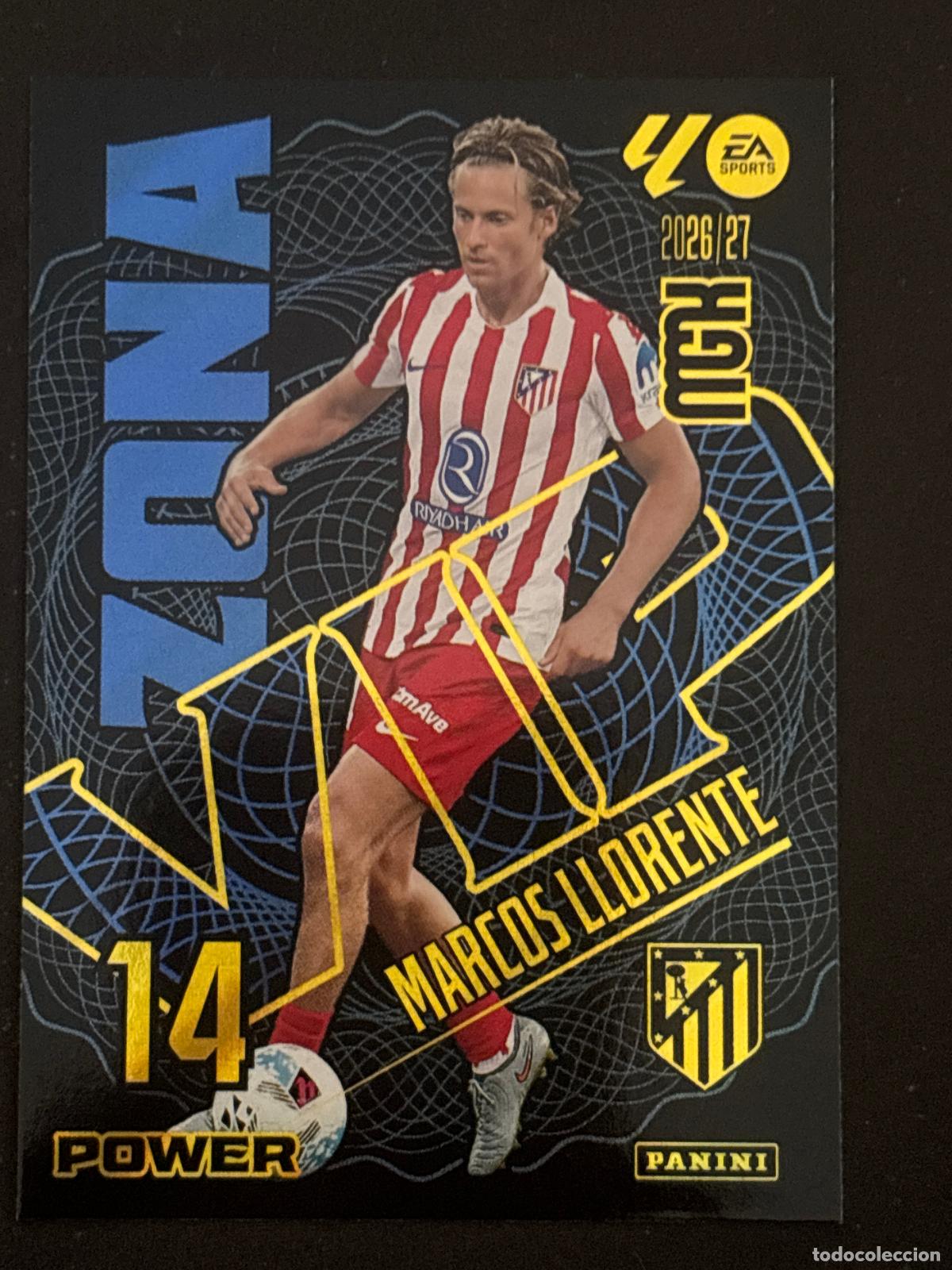 Cromos de f&uacute;tbol: 401P MARCOS LLORENTE AT MADRID ZONA VIP POWER MEGACRACKS MGK 26-27 2026-2027 PANINI LIGA