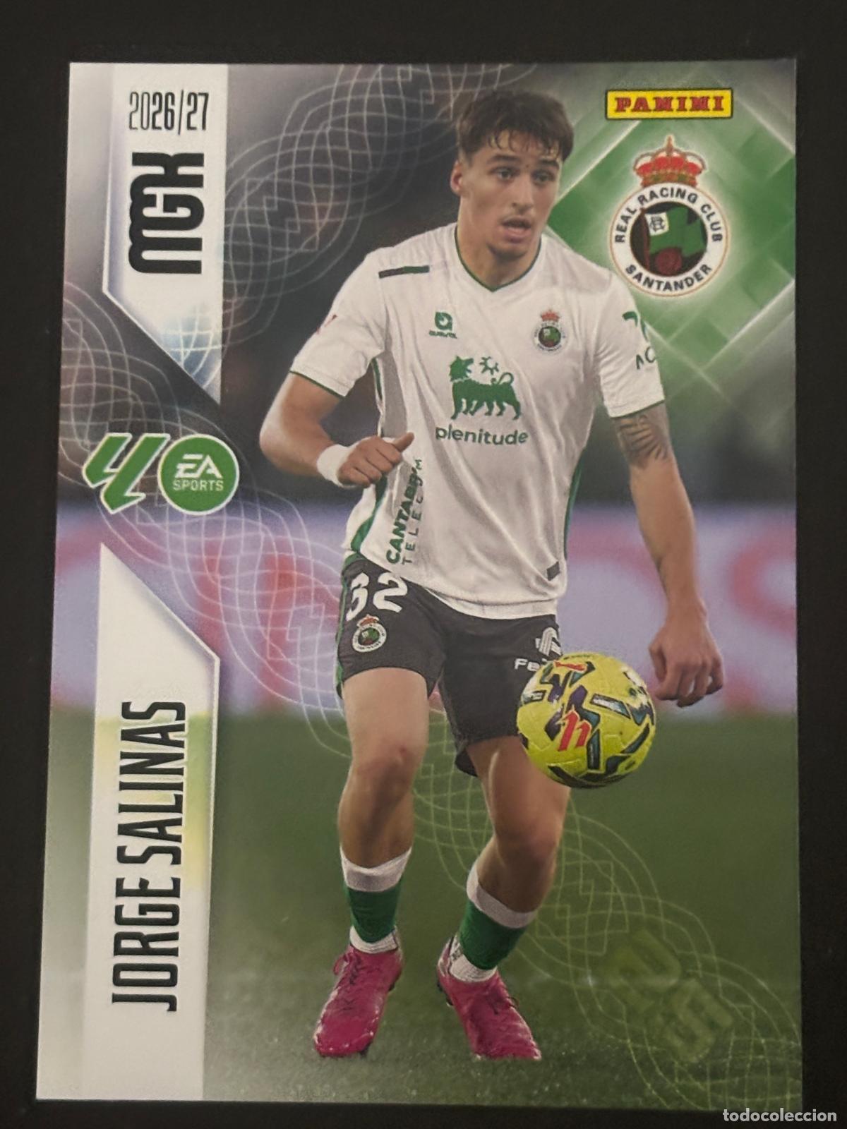 Cromos de f&uacute;tbol: 279 JORGE SALINAS RACING MEGACRACKS MGK 26-27 2026-2027 PANINI LIGA