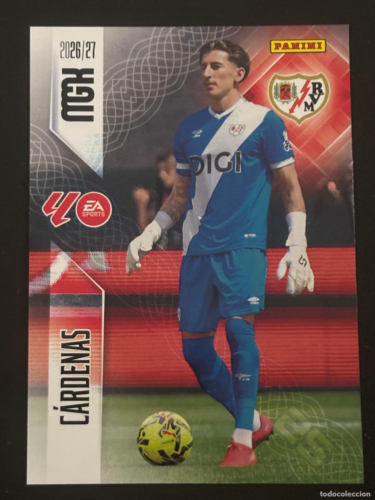 Cromos de Futebol: 291 C&Aacute;RDENAS RAYO MEGACRACKS MGK 26-27 2026-2027 PANINI LIGA