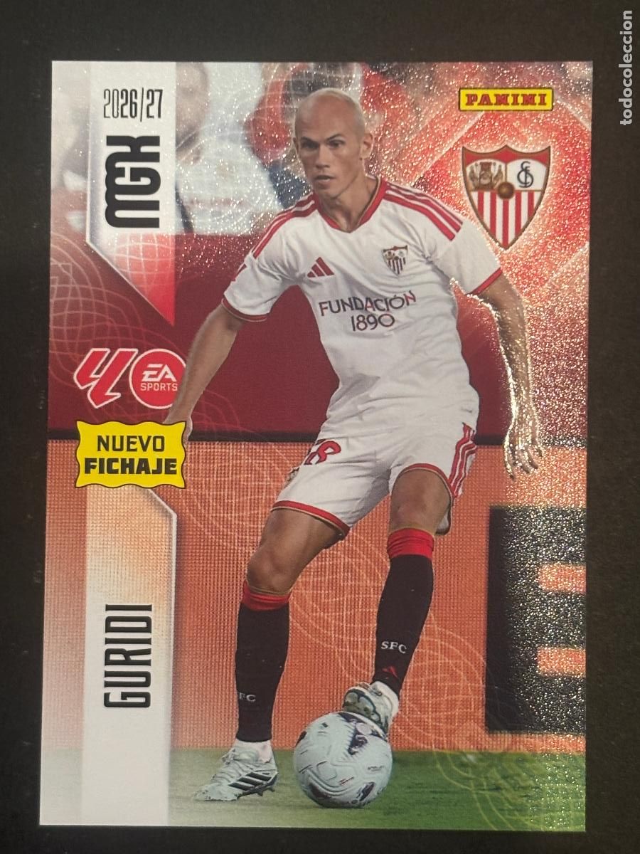 Cromos de Futebol: 461 GURIDI SEVILLA NUEVOS FICHAJES 2&ordf; EDICI&Oacute;N MEGACRACKS MGK 26-27 2026-2027 PANINI LIGA