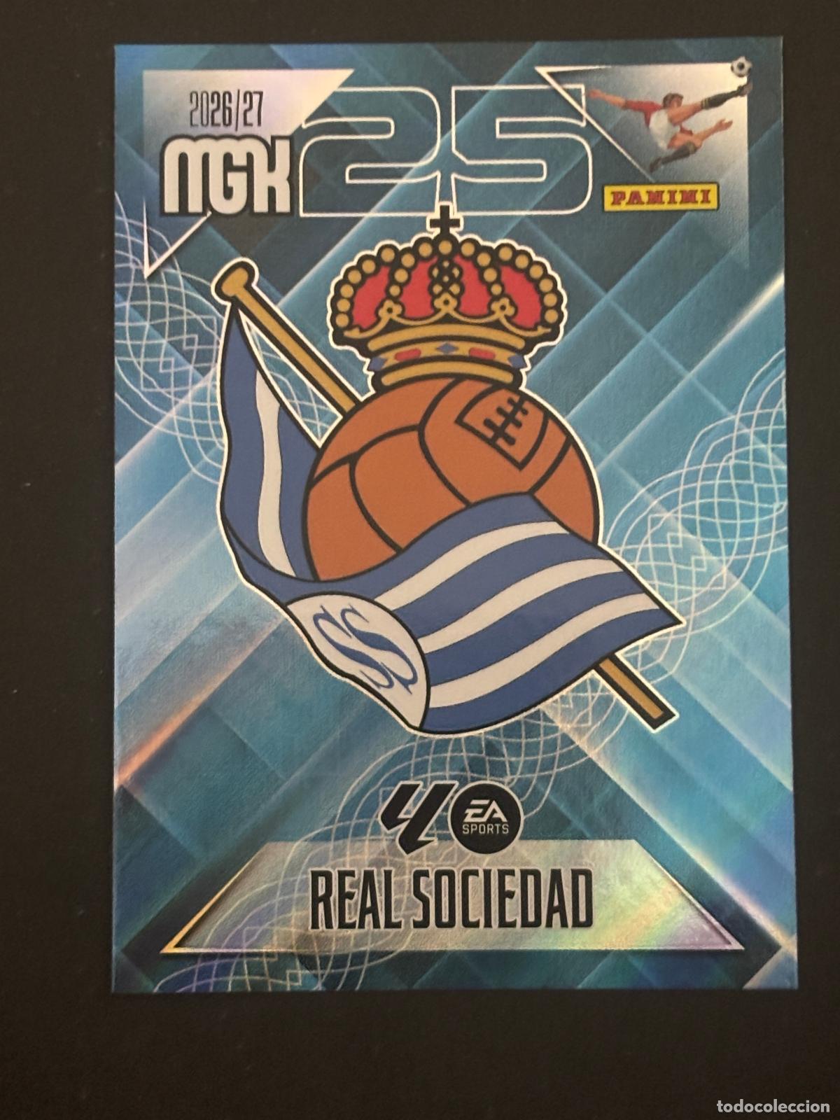 Cromos de Futebol: 307 ESCUDO REAL SOCIEDAD MEGACRACKS MGK 26-27 2026-2027 PANINI LIGA