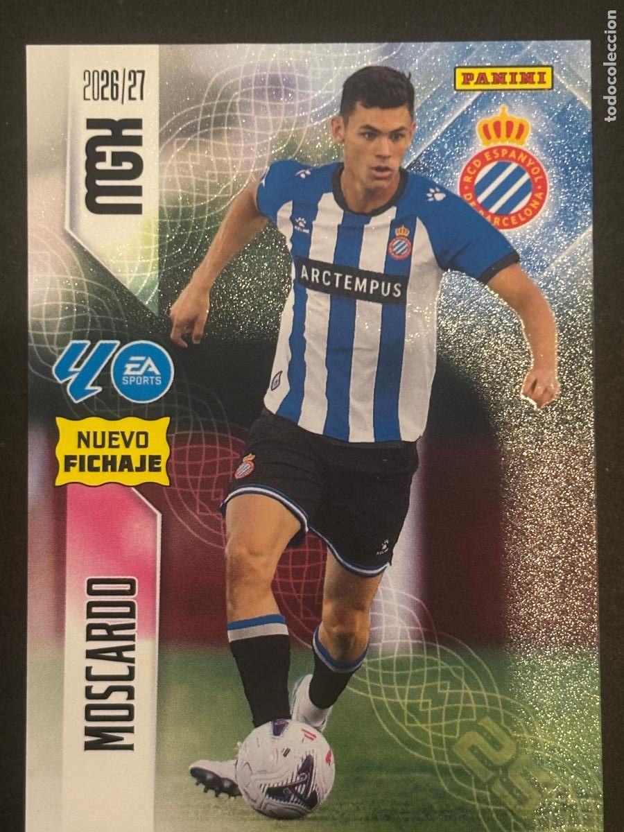 Cromos de f&uacute;tbol: 482 MOSCARDO ESPANYOL NUEVOS FICHAJES 2&ordf; EDICI&Oacute;N MEGACRACKS MGK 26-27 2026-2027