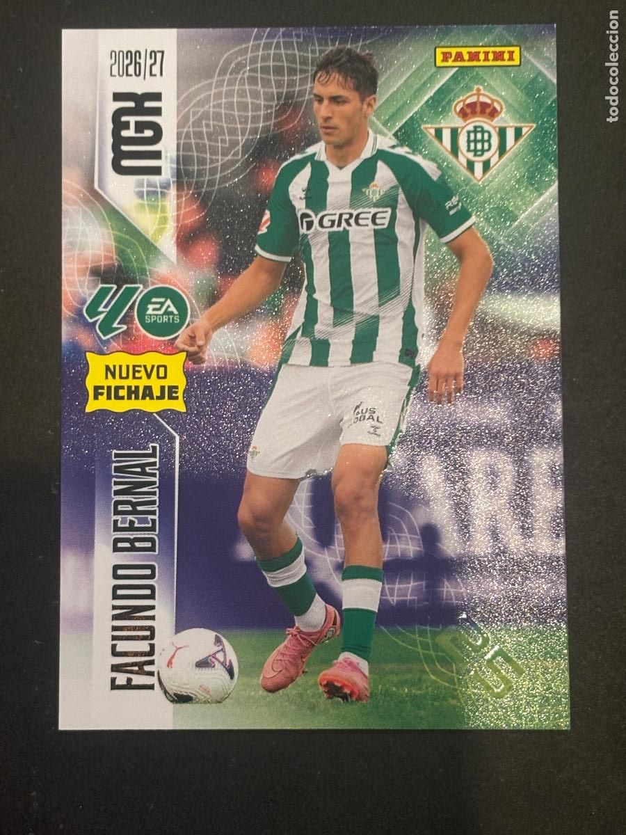 Cromos de Futebol: 484 FACUNDO BERNAL BETIS NUEVOS FICHAJES 2&ordf; EDICI&Oacute;N MEGACRACKS MGK 26-27 2026-2027