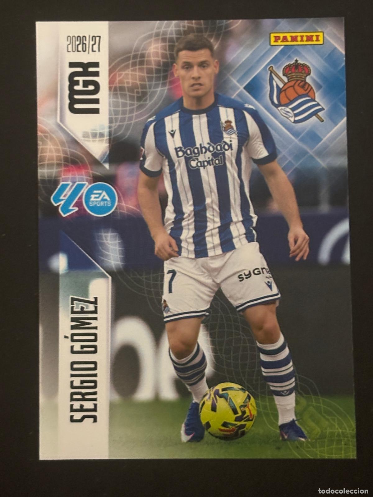 Cromos de Futebol: 313 SERGIO G&Oacute;MEZ REAL SOCIEDAD MEGACRACKS MGK 26-27 2026-2027 PANINI LIGA