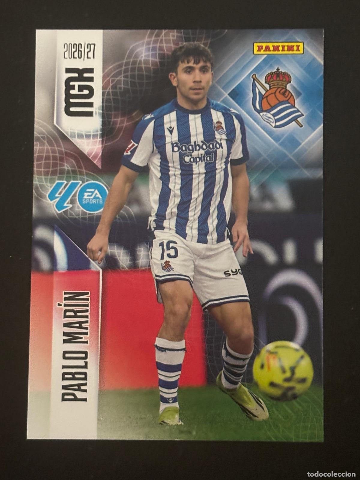 Cromos de Futebol: 317 PABLO MAR&Iacute;N REAL SOCIEDAD MEGACRACKS MGK 26-27 2026-2027 PANINI LIGA