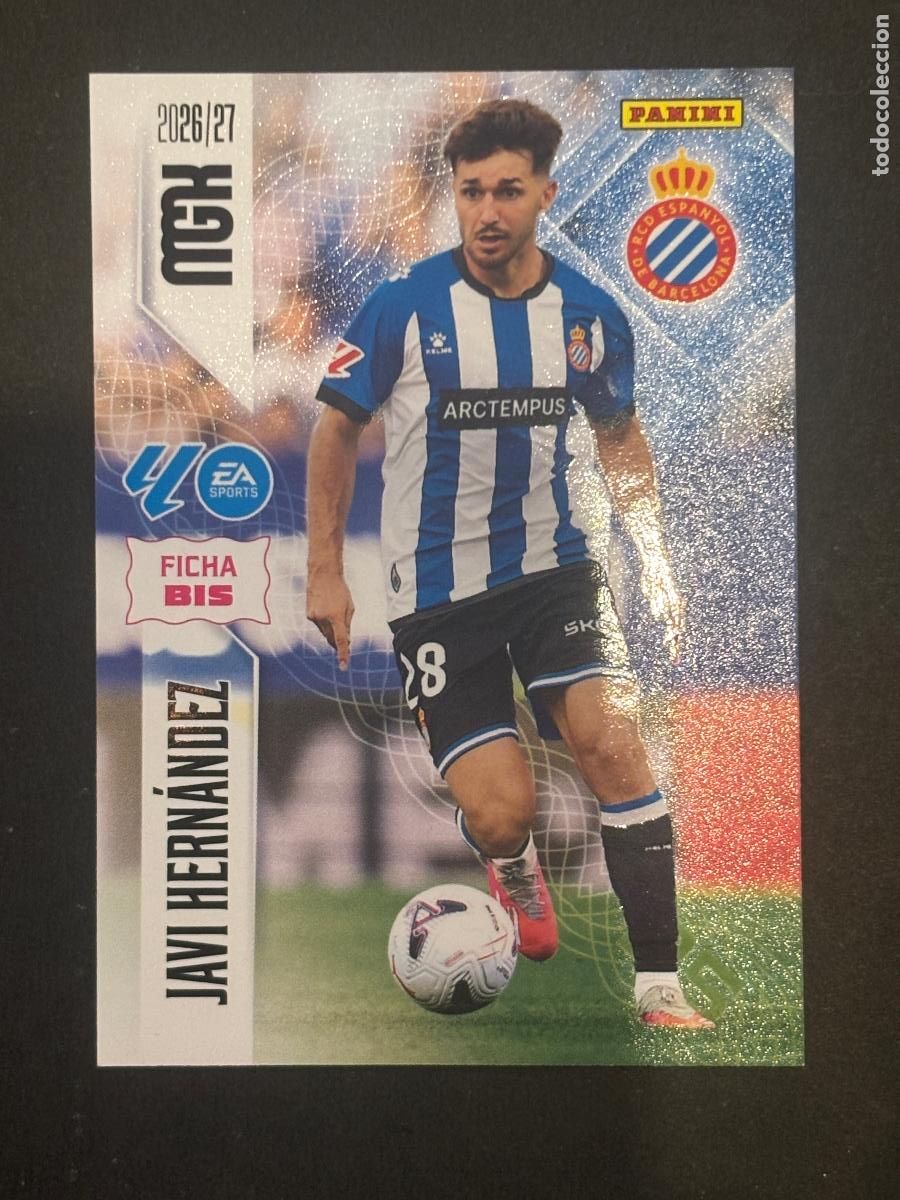 Cromos de f&uacute;tbol: 175BIS JAVI HERN&Aacute;NDEZ ESPANYOL 2&ordf; EDICI&Oacute;N MEGACRACKS MGK 26-27 2026-2027 PANINI LIGA
