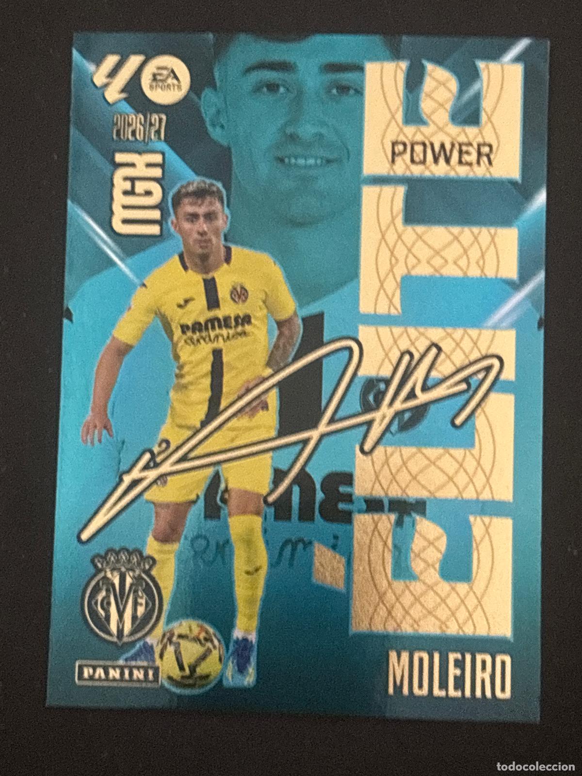 Figurine di Calcio: 11P MOLEIRO VILLARREAL &Eacute;LITE POWER MEGACRACKS MGK 26-27 2026-2027 PANINI LIGA