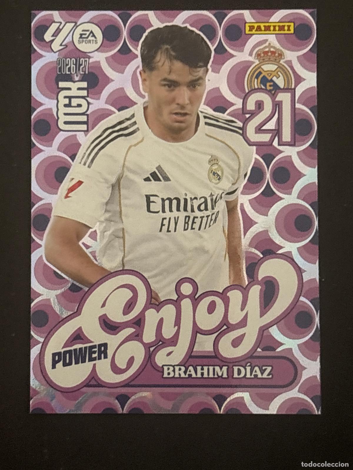 Cromos de Futebol: 380 BRAHIM D&Iacute;AZ REAL MADRID ENJOY MEGACRACKS MGK 26-27 2026-2027 PANINI LIGA