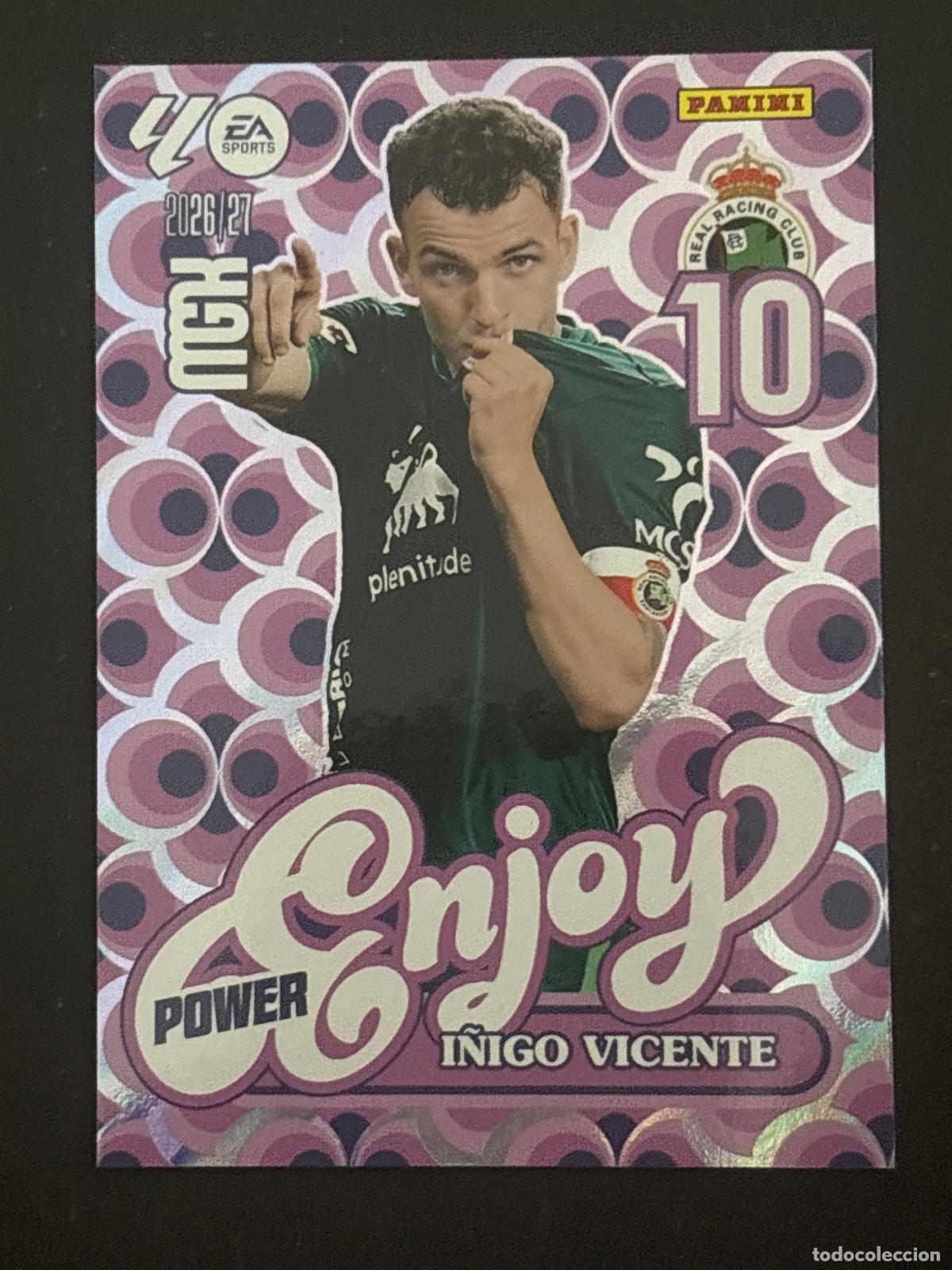 Cromos de f&uacute;tbol: 383 &Iacute;&Ntilde;IGO VICENTE RACING ENJOY MEGACRACKS MGK 26-27 2026-2027 PANINI LIGA