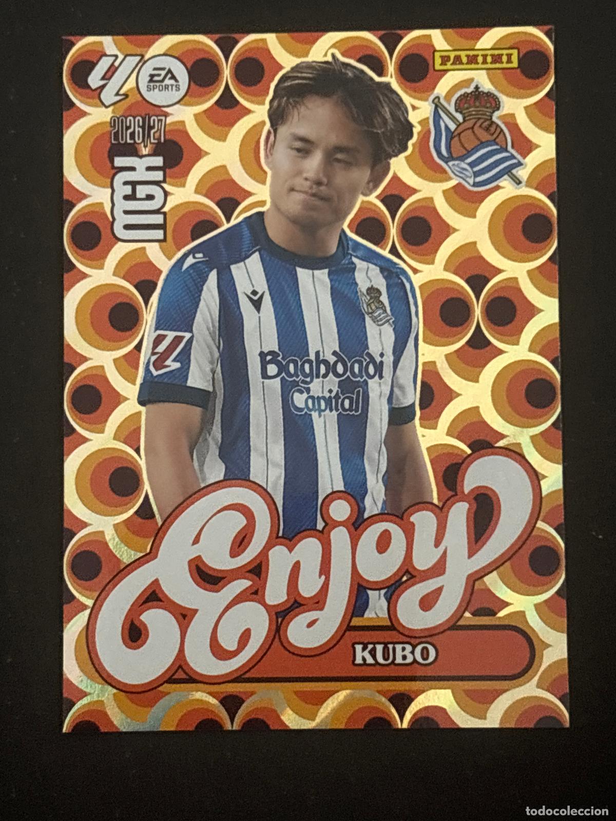 Cromos de f&uacute;tbol: 384 KUBO REAL SOCIEDAD ENJOY MEGACRACKS MGK 26-27 2026-2027 PANINI LIGA