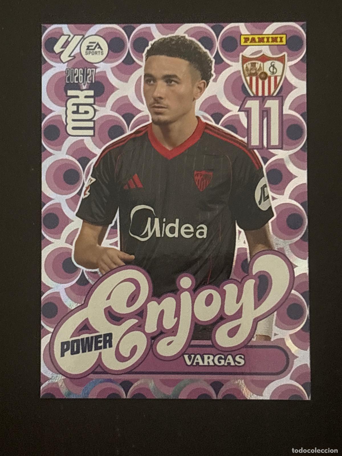 Cromos de f&uacute;tbol: 387P VARGAS SEVILLA ENJOY POWER MEGACRACKS MGK 26-27 2026-2027 PANINI LIGA
