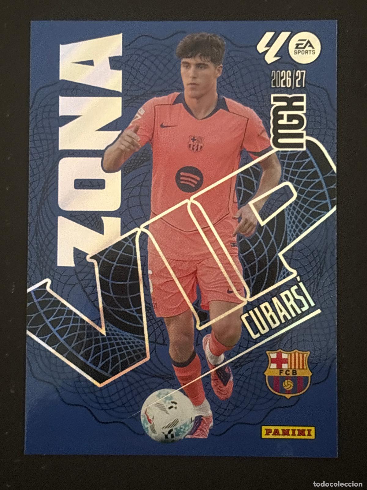 Cromos de f&uacute;tbol: 391 CUBARS&Iacute; BARCELONA ZONA VIP MEGACRACKS MGK 26-27 2026-2027 PANINI LIGA