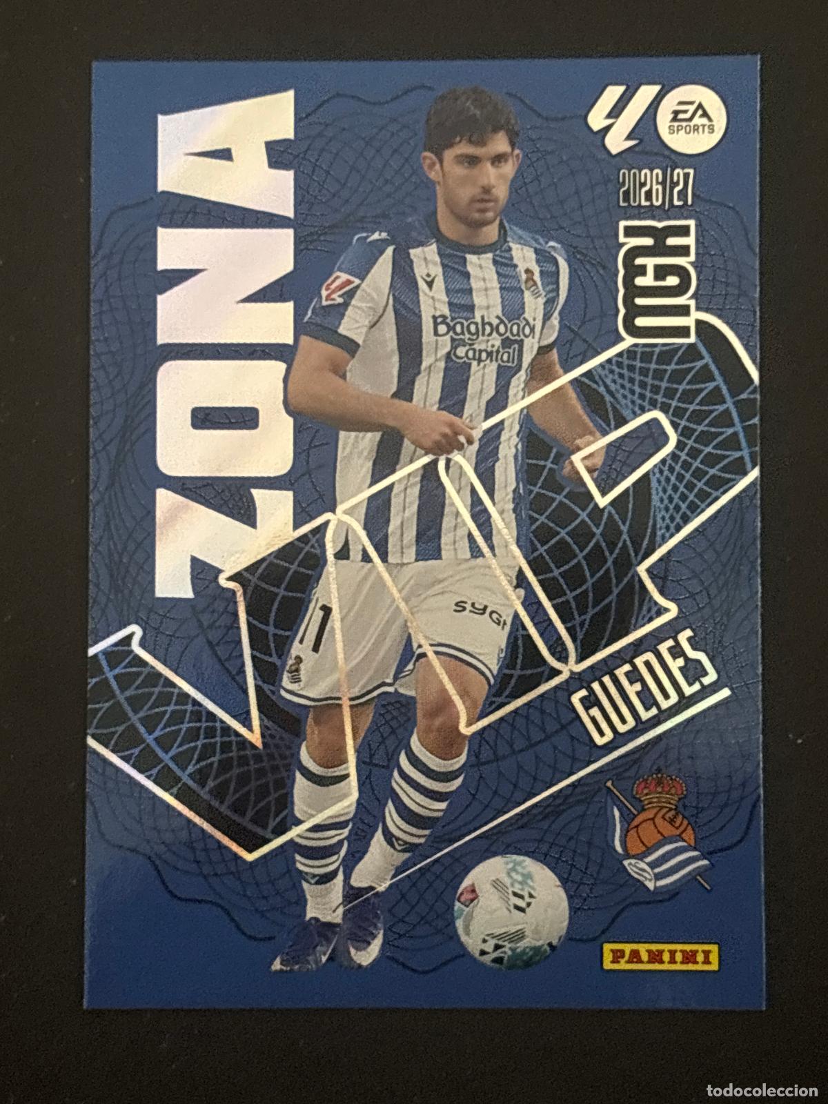 Cromos de f&uacute;tbol: 395 GUEDES REAL SOCIEDAD ZONA VIP MEGACRACKS MGK 26-27 2026-2027 PANINI LIGA