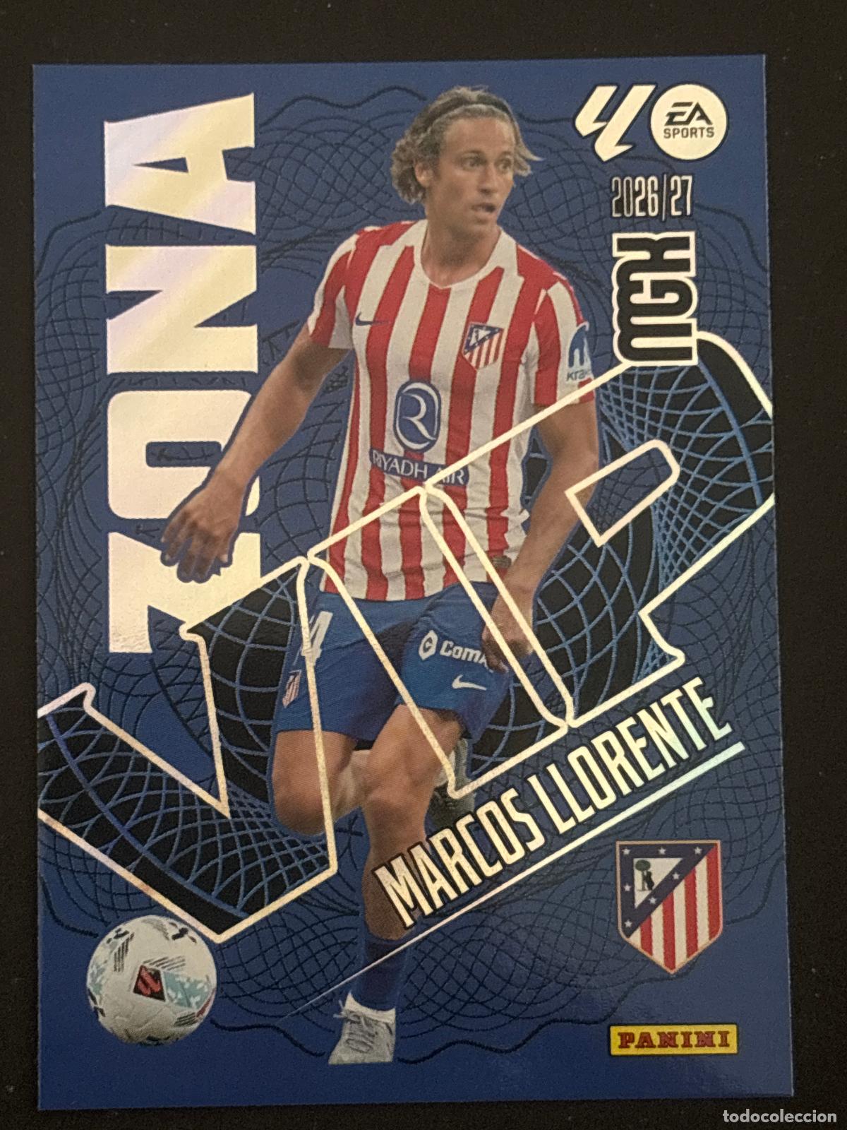 Cromos de f&uacute;tbol: 401 MARCOS LLORENTE AT MADRID ZONA VIP MEGACRACKS MGK 26-27 2026-2027 PANINI LIGA