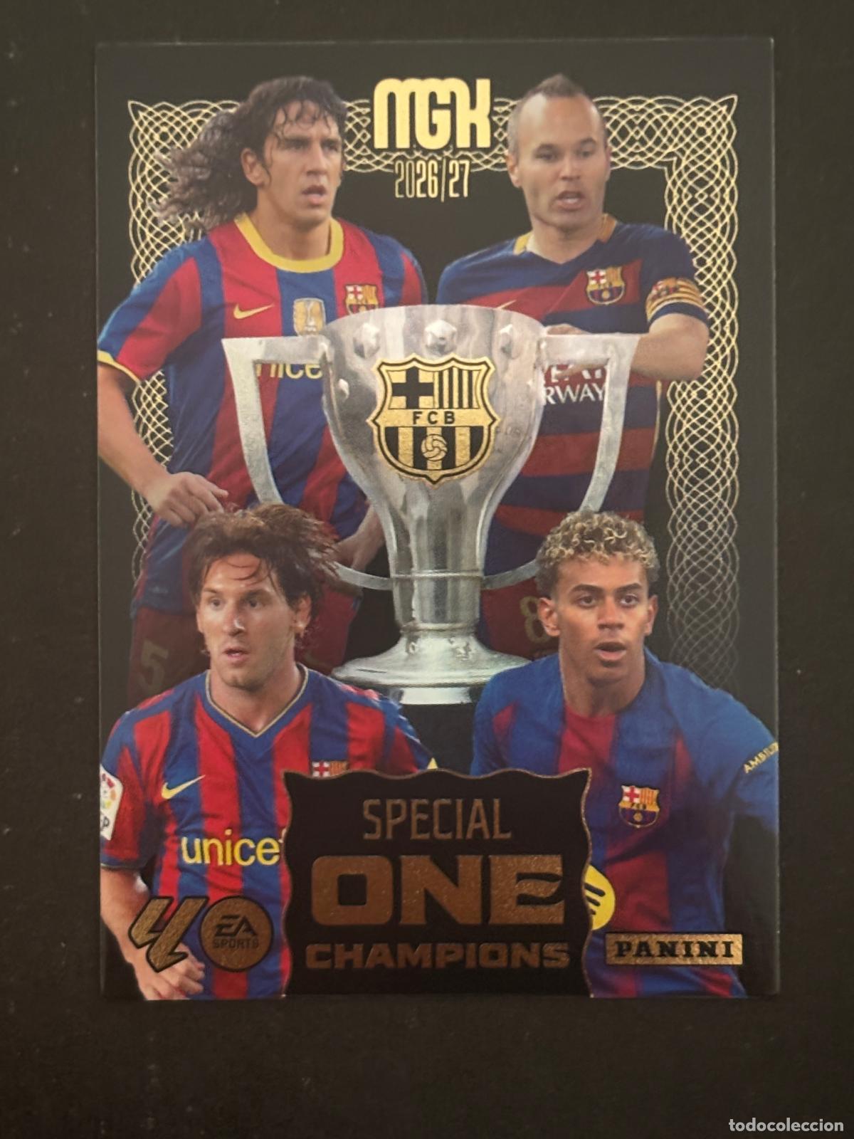 Cartes &agrave; collectionner de Football: SOC2 ESCUDO BARCELONA SPECIAL ONE CHAMPIONS MEGACRACKS MGK 26-27 2026-2027 PANINI LIGA