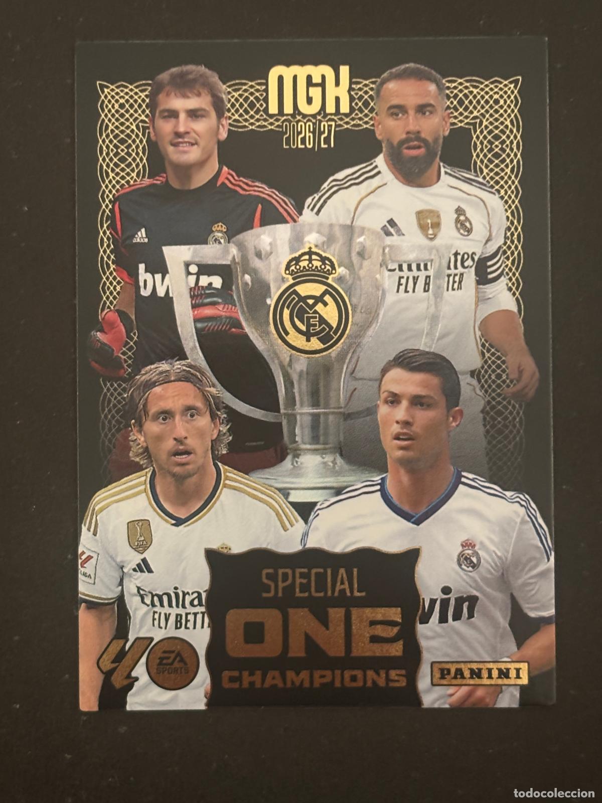 Cartes &agrave; collectionner de Football: SOC3 ESCUDO REAL MADRID SPECIAL ONE CHAMPIONS MEGACRACKS MGK 26-27 2026-2027 PANINI LIGA
