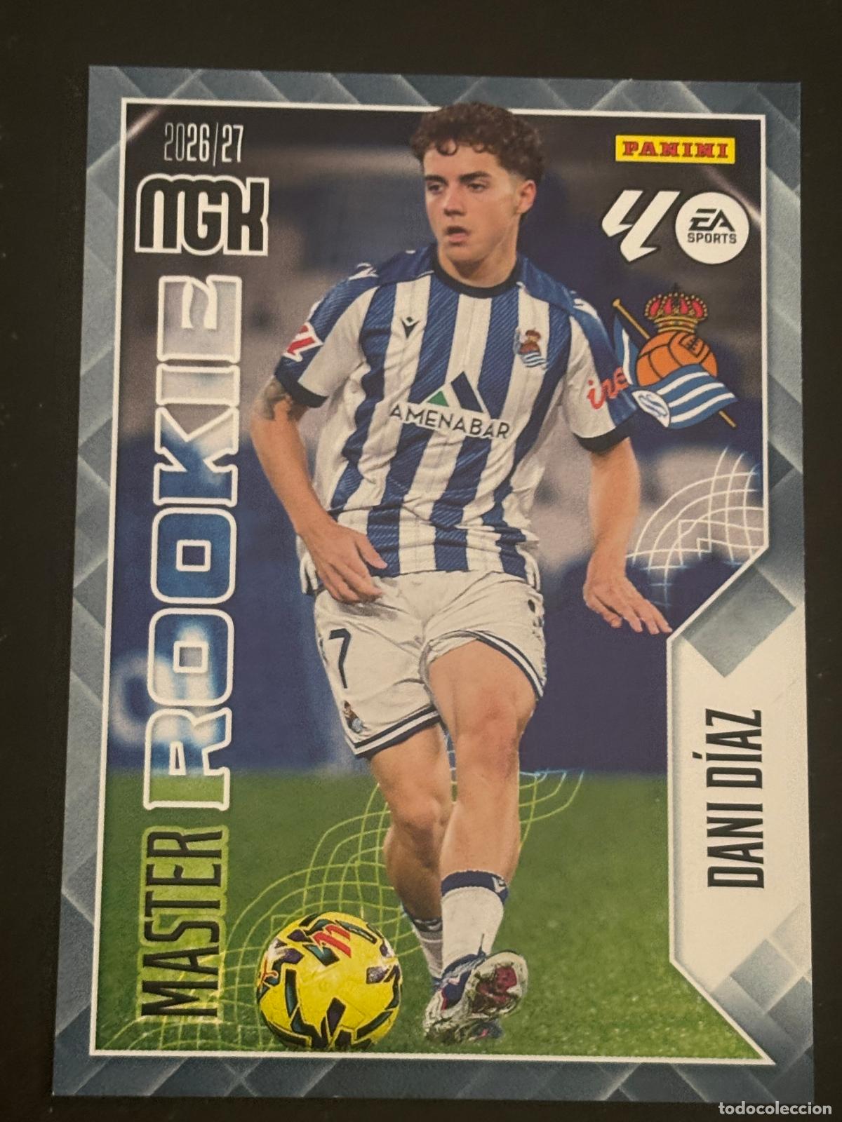 Cartes &agrave; collectionner de Football: 411 DANI D&Iacute;AZ REAL SOCIEDAD MASTER ROOKIE MEGACRACKS MGK 26-27 2026-2027 PANINI LIGA