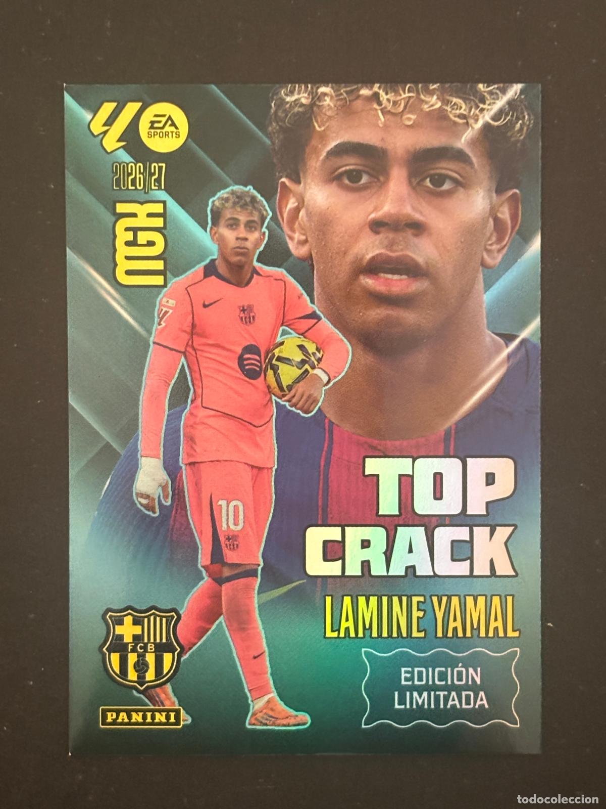 Cromos de f&uacute;tbol: EL1 LAMINE YAMAL BARCELONA EDICI&Oacute;N LIMITADA MEGACRACKS MGK 26-27 2026-2027 PANINI LIGA