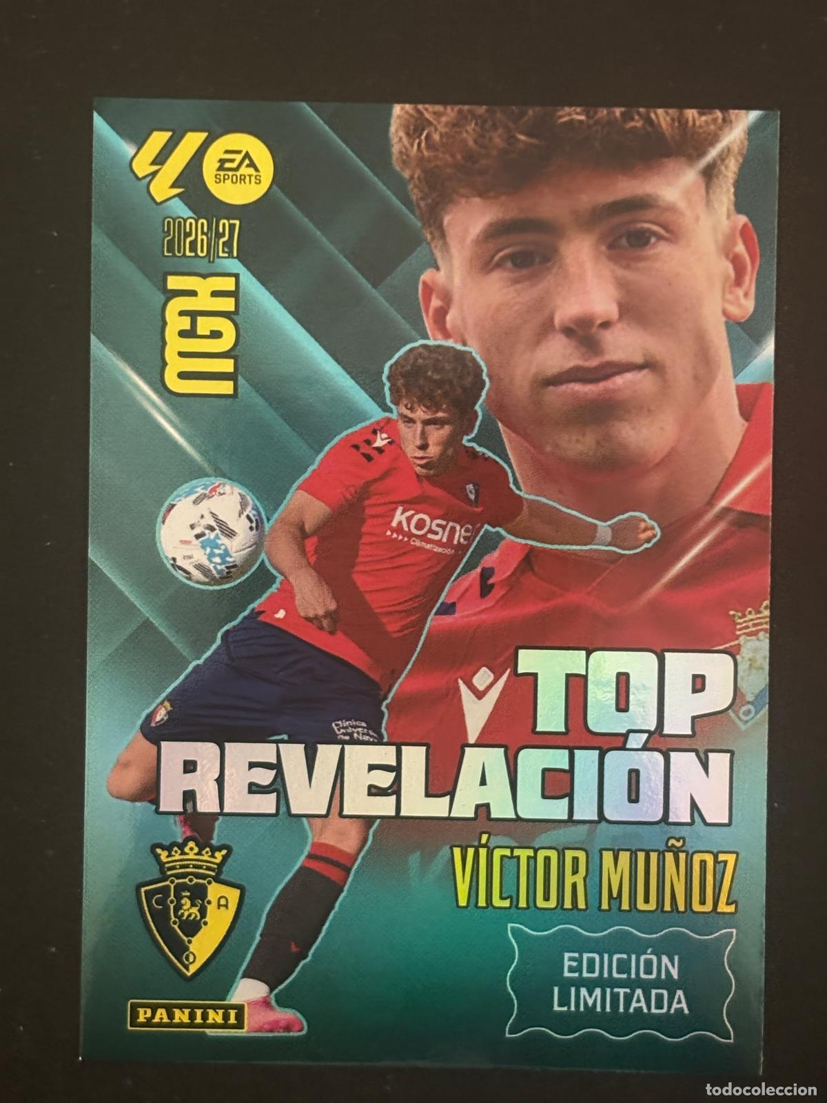 Figurine di Calcio: EL3 V&Iacute;CTOR MU&Ntilde;OZ EDICI&Oacute;N LIMITADA MEGACRACKS MGK 26-27 2026-2027 PANINI LIGA