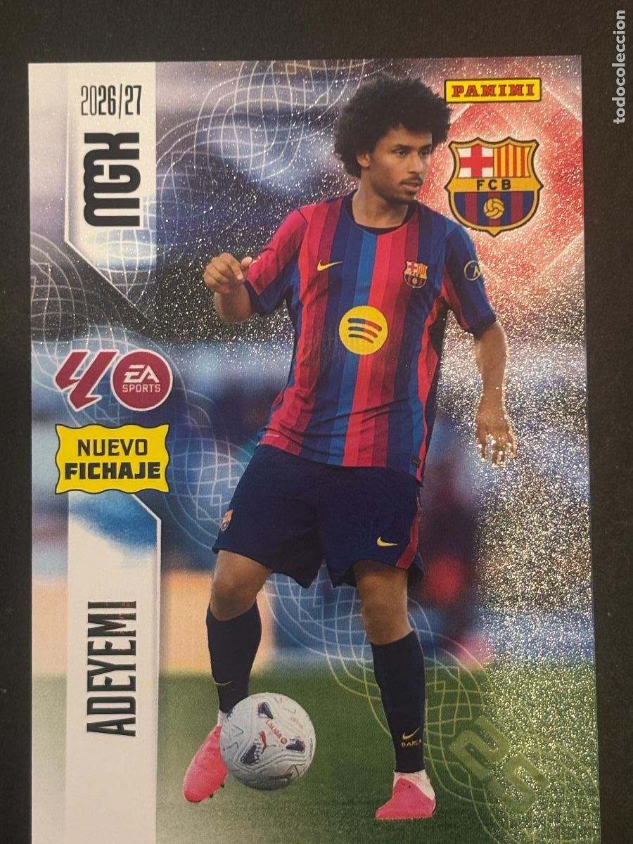 Figurine di Calcio: 489 ADEYEMI BARCELONA NUEVOS FICHAJES 2&ordf; EDICI&Oacute;N MEGACRACKS MGK 26-27 2026-2027