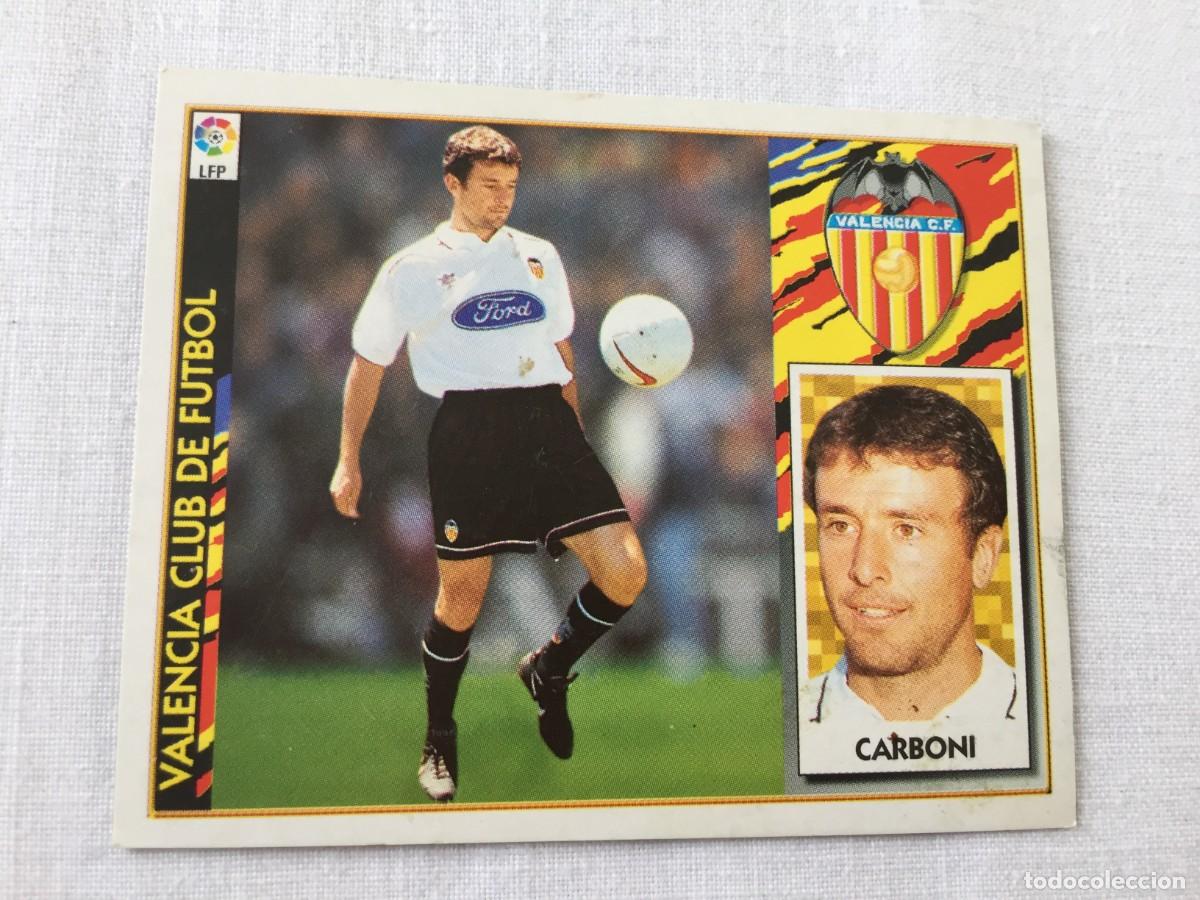 Cromos de f&uacute;tbol: EDICIONES ESTE LIGA 97 98 1997 1998 CROMO NUNCA PEGADO COLOCA VALENCIA , CARBONI