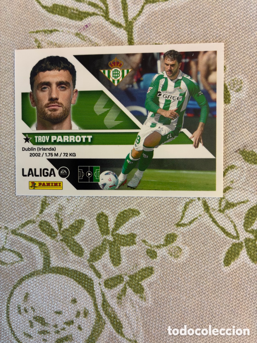 Cromos de f&uacute;tbol: Cromo N&ordm; 38 Parrott (&Uacute;ltimos Fichajes) - Real Betis - Colecci&oacute;n Este Panini Liga 2026-27 - Impecable