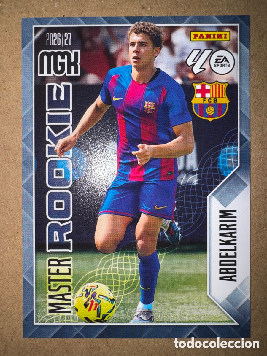 Cromos de f&uacute;tbol: # 406 Hamza Abdelkarim FC Barcelona Master Rookie Megacracks 26 27 2026 2027
