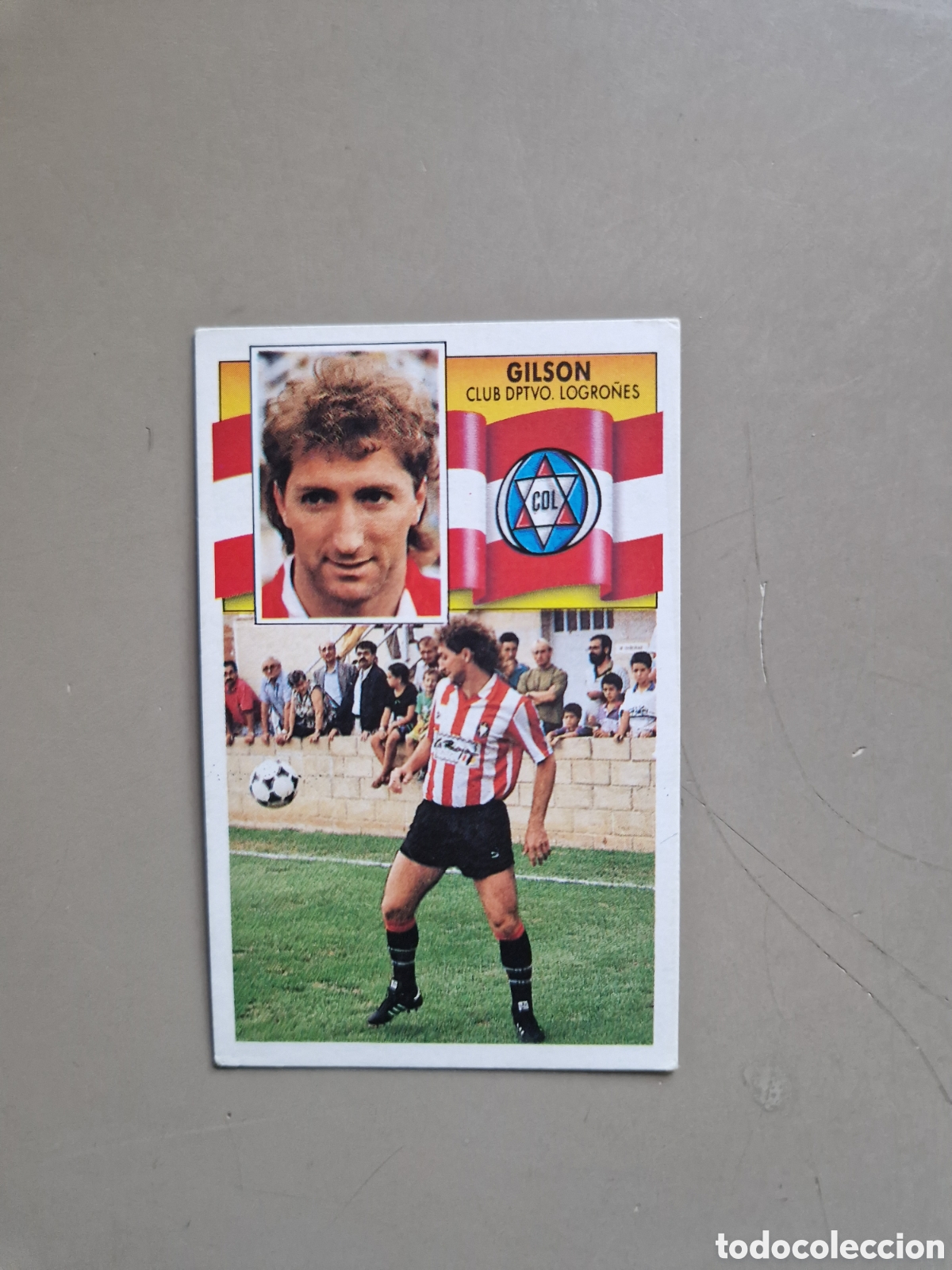 Cromos de f&uacute;tbol: CROMO NUEVO SIN PEGAR LIGA ESTE 90 91 1990 1991 COLOCA GILSON LOGRO&Ntilde;ES MUY DIFICIL BUEN ESTADO