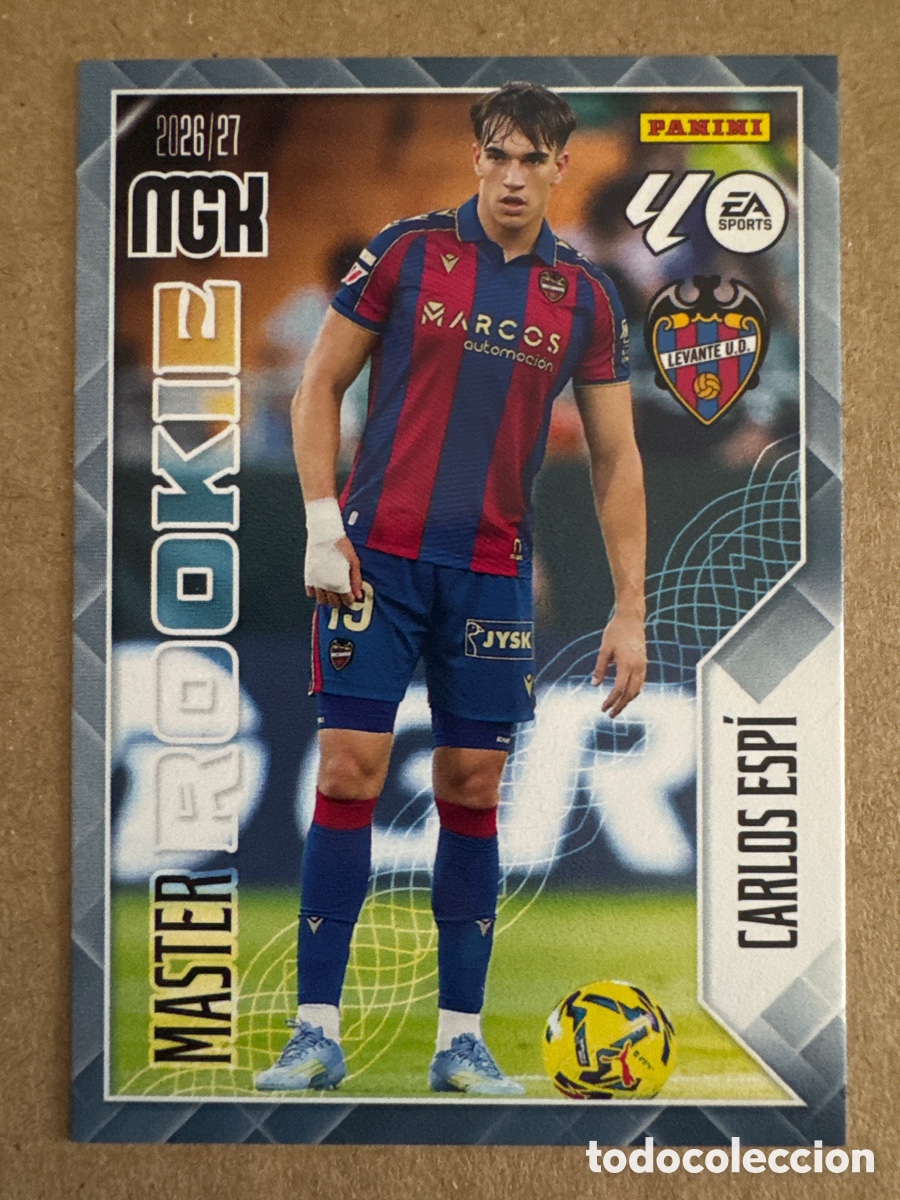 Cromos de f&uacute;tbol: # 408 Carlos Esp&iacute; Levante Master Rookie Megacracks 26 27 2026 2027
