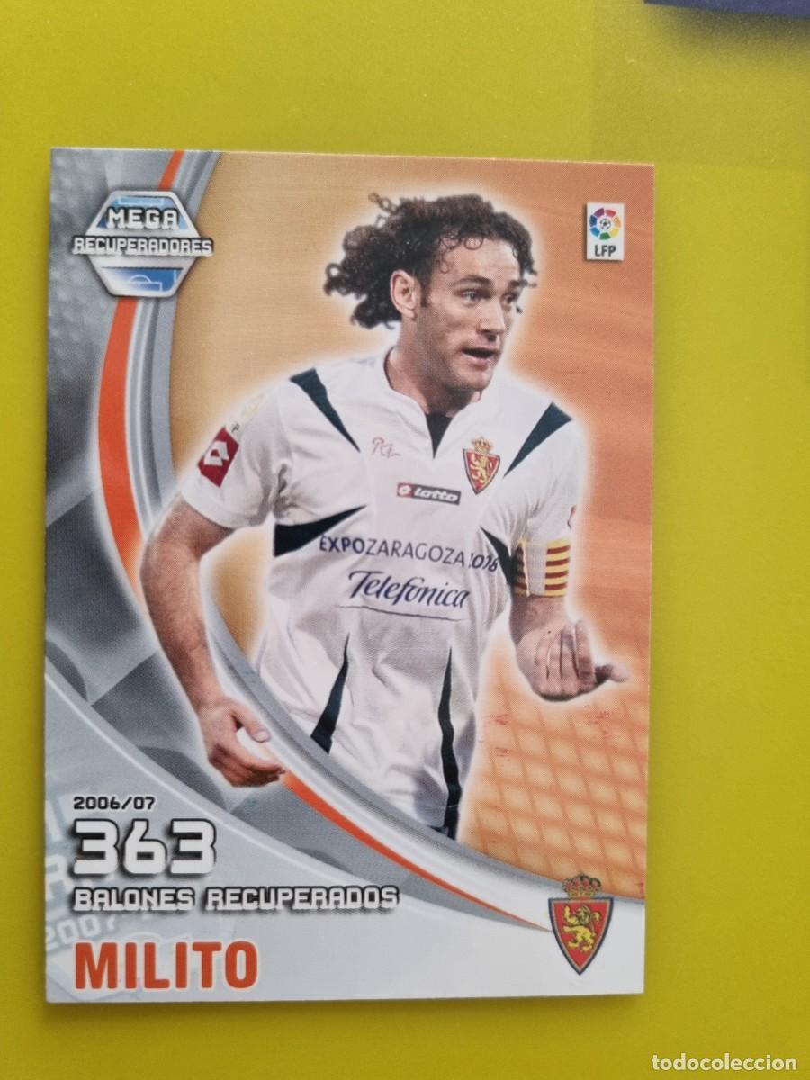 Cromos de f&uacute;tbol: CROMO FUTBOL MEGACRACKS 397 MILITO REAL ZARAGOZA MEGA RECUPERADORES 07 08 2007 2008 AR1026