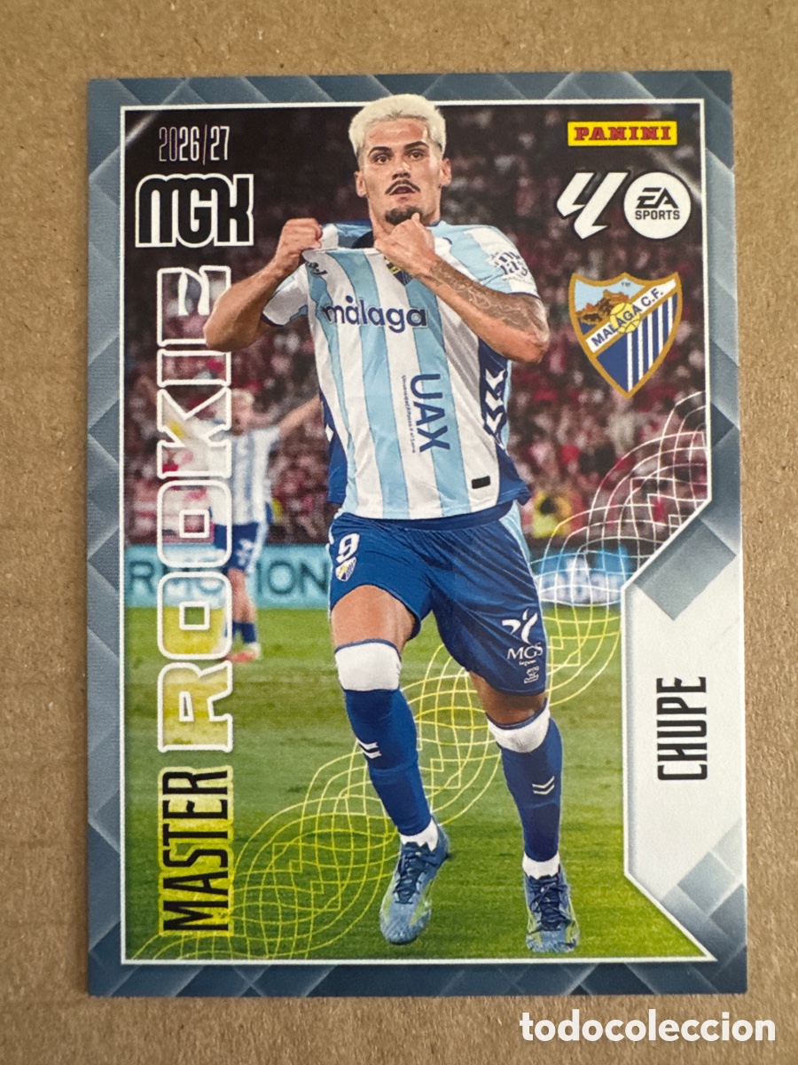 Cromos de f&uacute;tbol: # 409 Chupe M&aacute;laga Master Rookie Megacracks 26 27 2026 2027