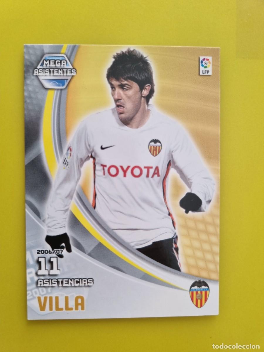 Cromos de f&uacute;tbol: CROMO FUTBOL MEGACRACKS 395 VILLA VALENCIA MEGA ASISTENTES 07 08 2007 2008 AR1026