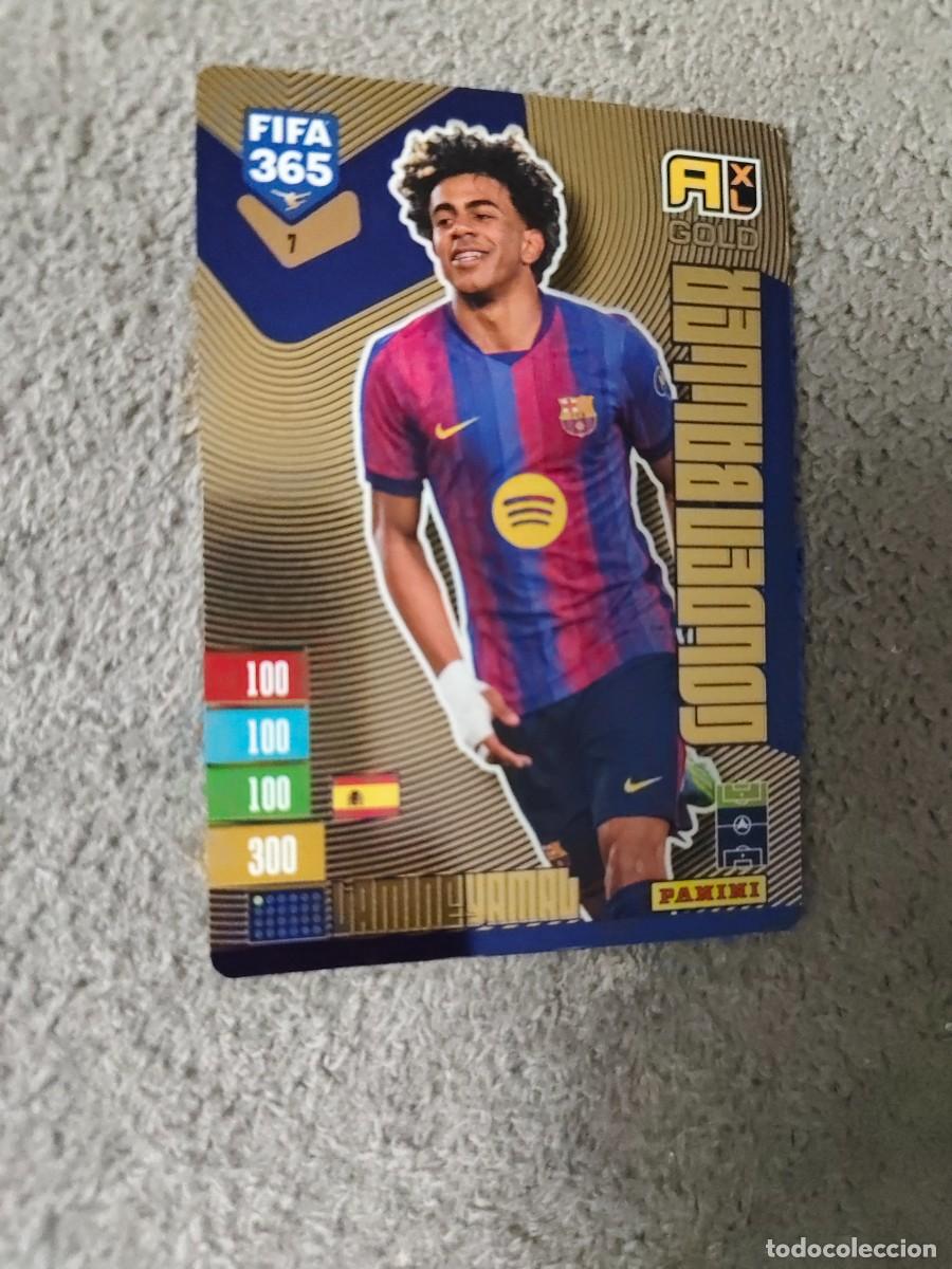 Cromos de f&uacute;tbol: 7 365 ADRENALYN 26 27 LAMINE YAMAL FC BARCELONA GOLDEN BALLER 2026 2027 FIFA PANINI AAV