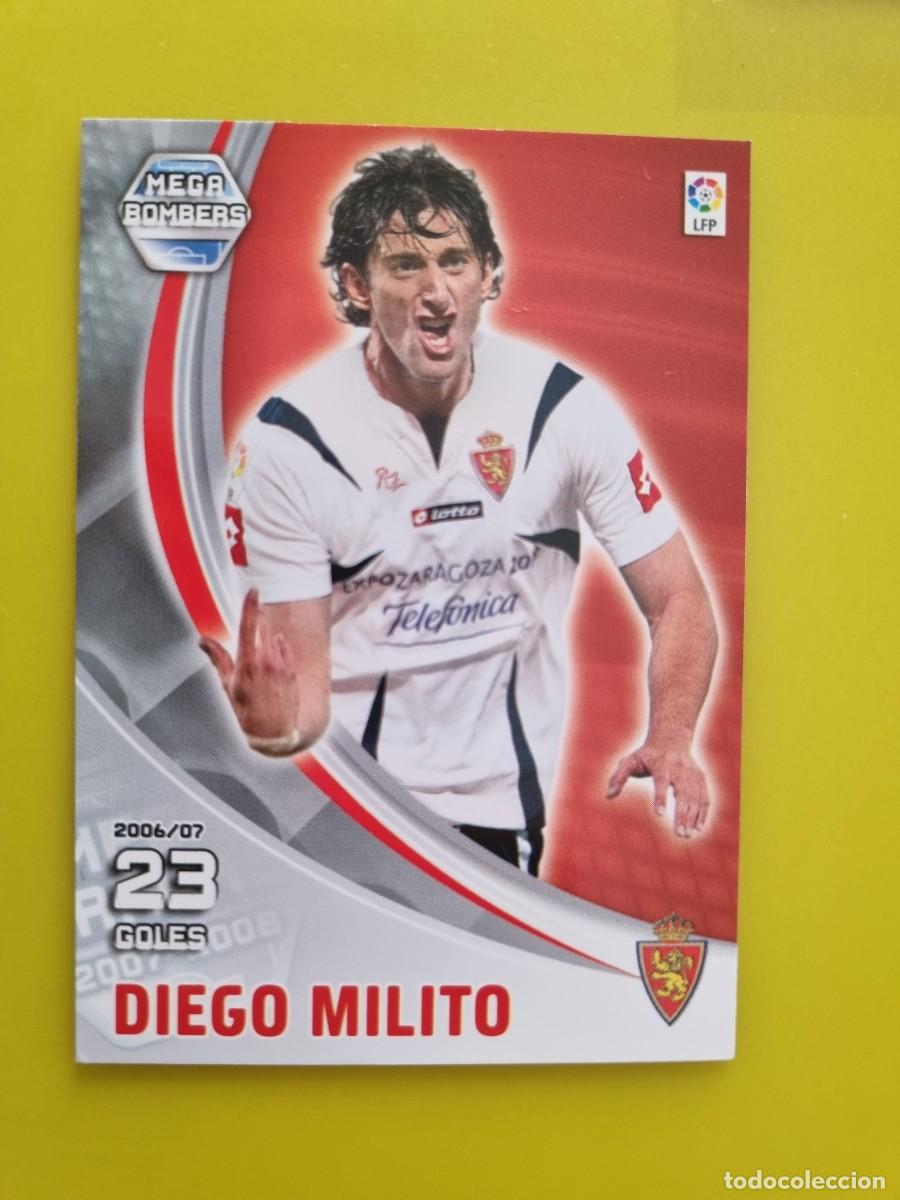 Cromos de f&uacute;tbol: CROMO FUTBOL MEGACRACKS 389 DIEGO MILITO REAL ZARAGOZA MEGA BOMBERS 07 08 2007 2008 AR1026