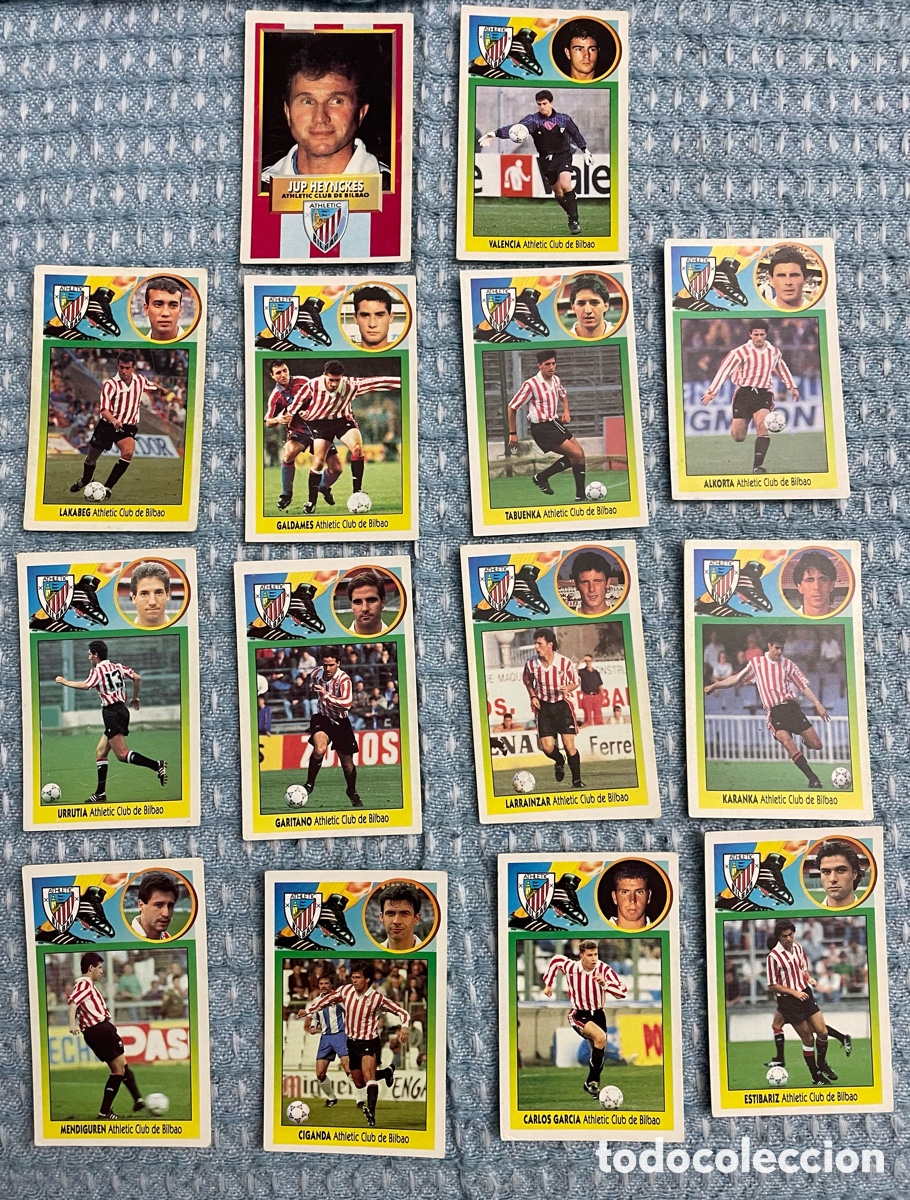 Cartes &agrave; collectionner de Football: Lote de Cromos de la liga oficiales del Athletic club a&ntilde;o 93/94