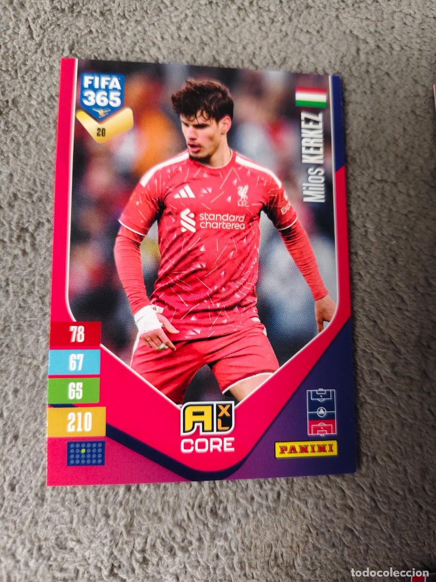 Cromos de f&uacute;tbol: 20 365 ADRENALYN 26 27 MILOS KERKEZ LIVERPOOL BASE CARD CORE 2026 2027 FIFA PANINI AAV