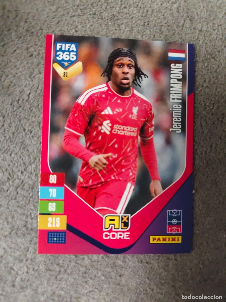 Cromos de f&uacute;tbol: 21 365 ADRENALYN 26 27 JEREMIE FRIMPONG LIVERPOOL BASE CARD CORE 2026 2027 FIFA PANINI AAV