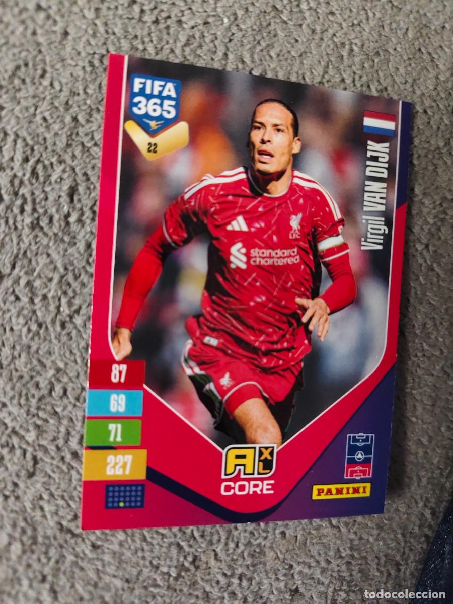 Cromos de f&uacute;tbol: 22 365 ADRENALYN 26 27 VIRGIL VAN DIJK LIVERPOOL BASE CARD CORE 2026 2027 FIFA PANINI AAV