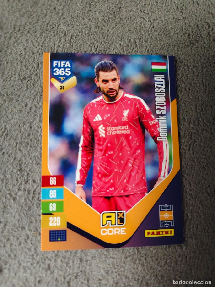 Cromos de f&uacute;tbol: 24 365 ADRENALYN 26 27 DOMINIK SZOBOSZLAI LIVERPOOL BASE CARD CORE 2026 2027 FIFA PANINI AAV