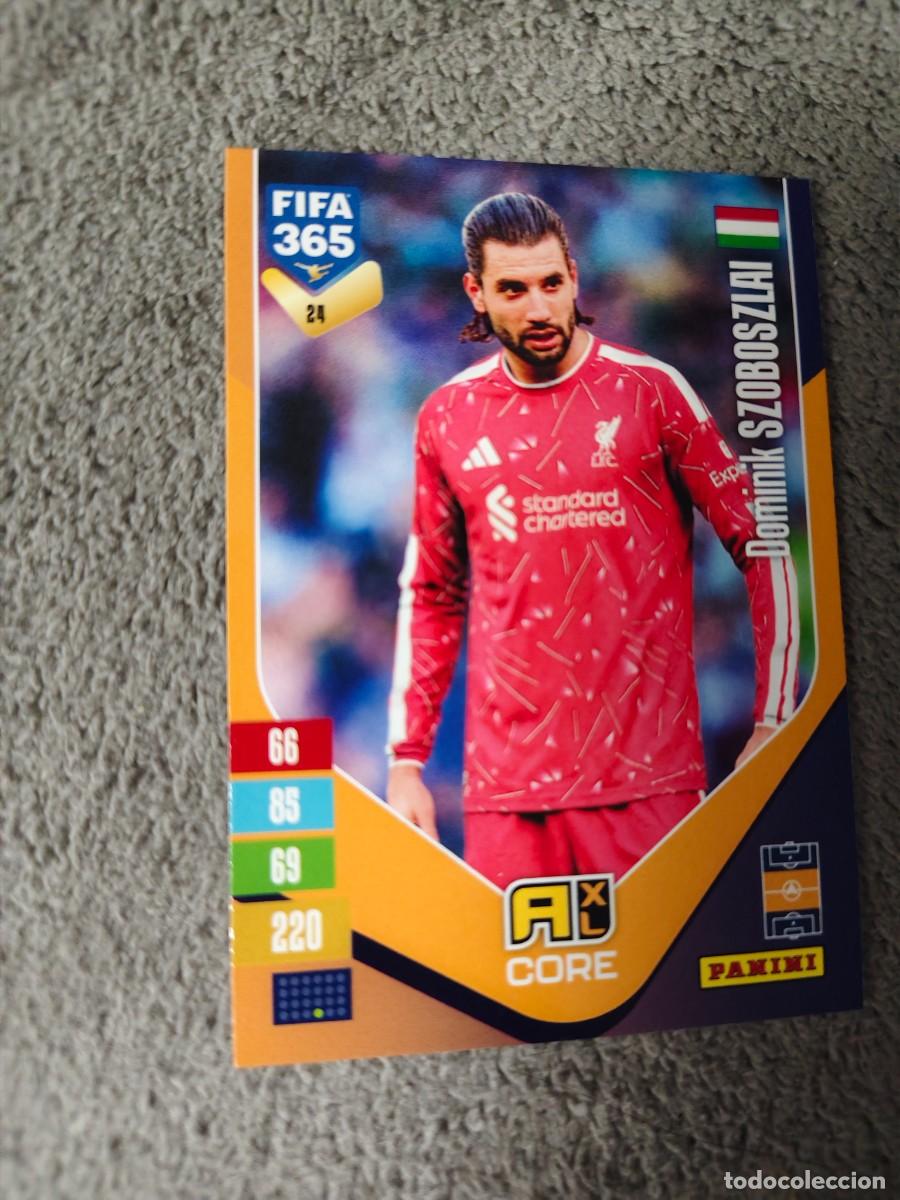 Cromos de f&uacute;tbol: 24 365 ADRENALYN 26 27 DOMINIK SZOBOSZLAI LIVERPOOL BASE CARD CORE 2026 2027 FIFA PANINI AAV